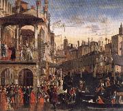 Vittore Carpaccio Cureof a Lunatic by the Patriarch of Grado oil painting on canvas